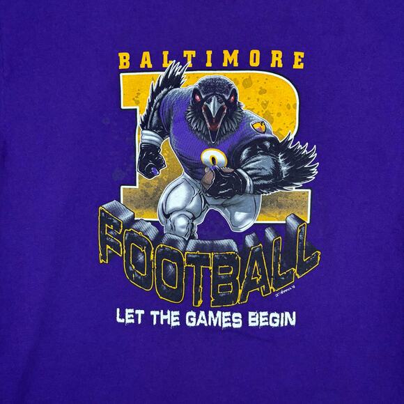 Lamar Jackson Baltimore Ravens Football Tee Purple XL - Picture 3 of 7